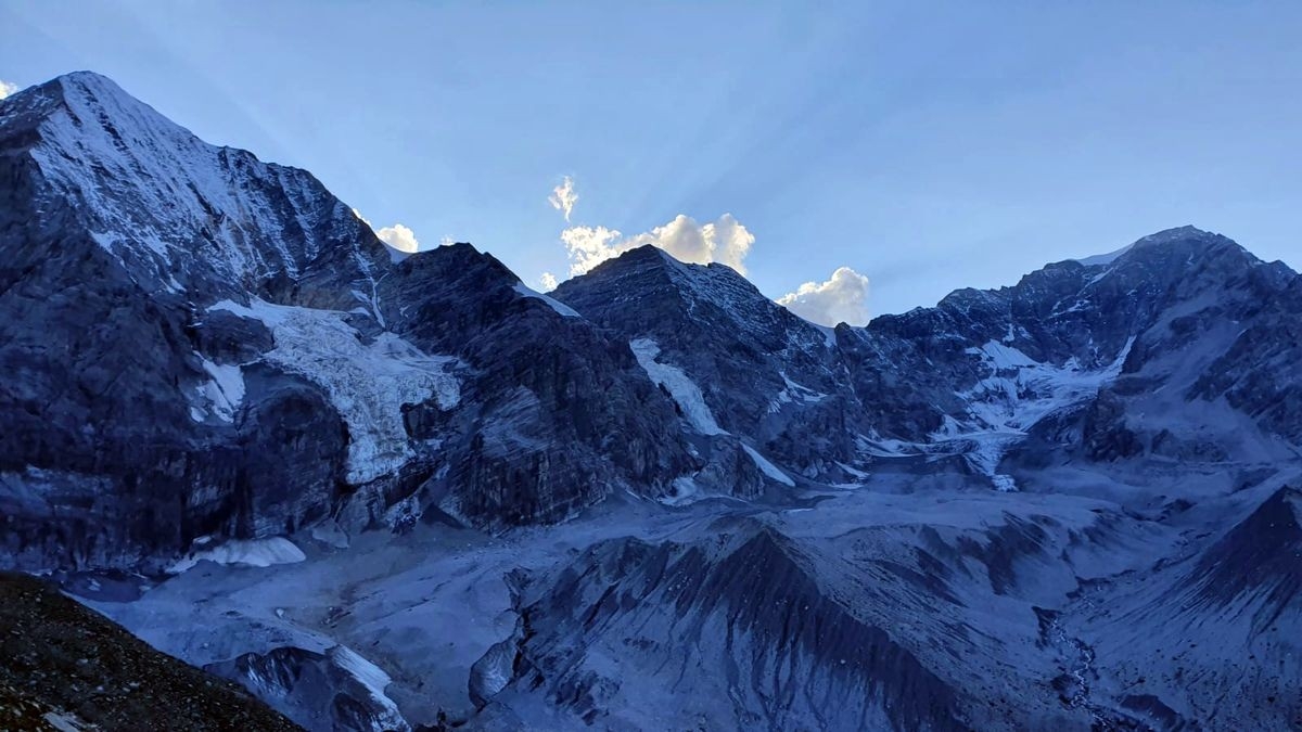 Monte Zebrù (mitte), links die Königspitze, rechts der Ortler Monte Zebrù (mitte), links die Königspitze, rechts der Ortler