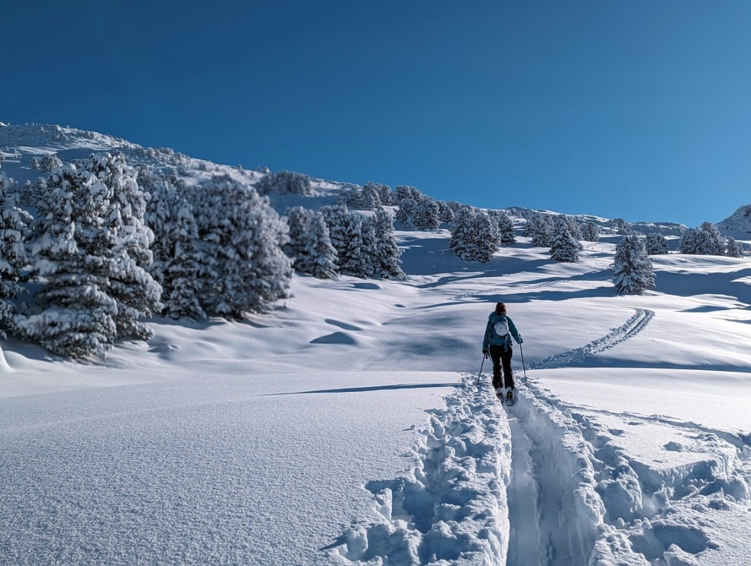 Largoz Skitour 12: Letzter Abschnitt vor dem Largoz Largoz Skitour 12: Letzter Abschnitt vor dem Largoz