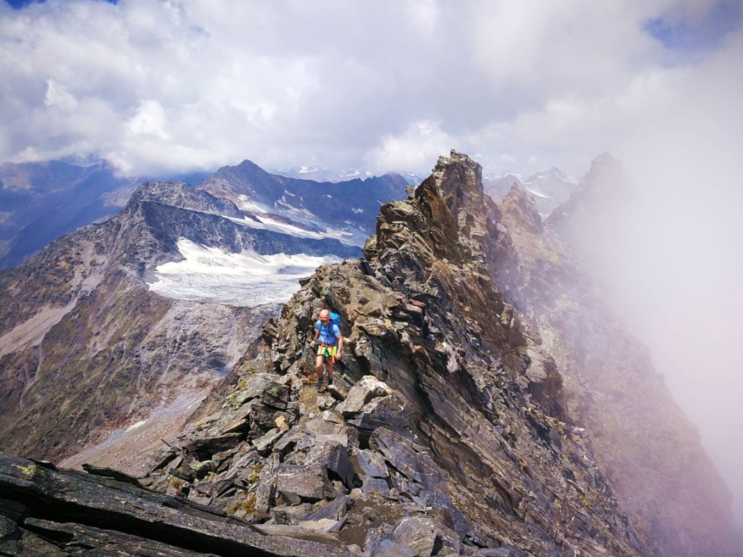 Hochwilde 32: Zwischen Nordgipfel und Hauptgipfel. Hochwilde 32: Zwischen Nordgipfel und Hauptgipfel.