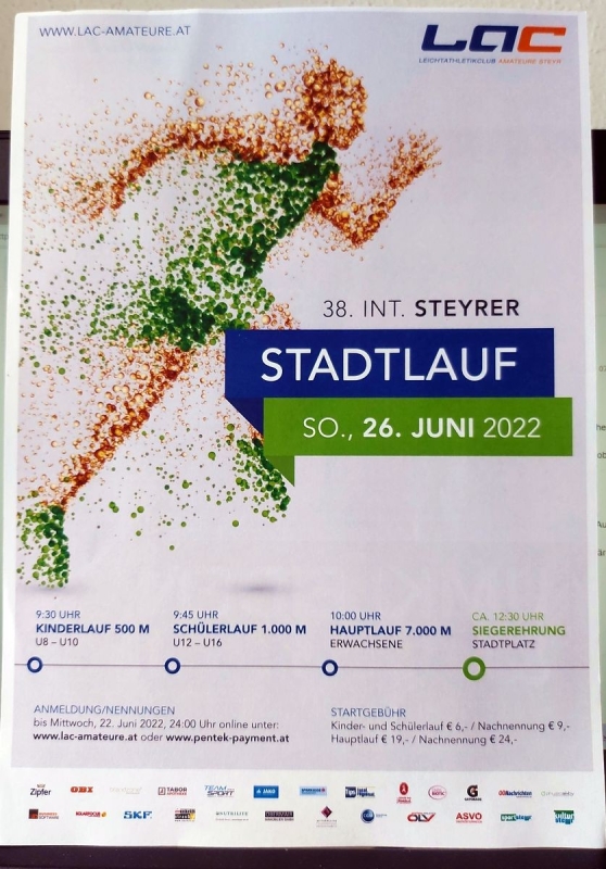Steyrer Stadtlauf, Foto: Veranstalter Steyrer Stadtlauf, Foto: Veranstalter