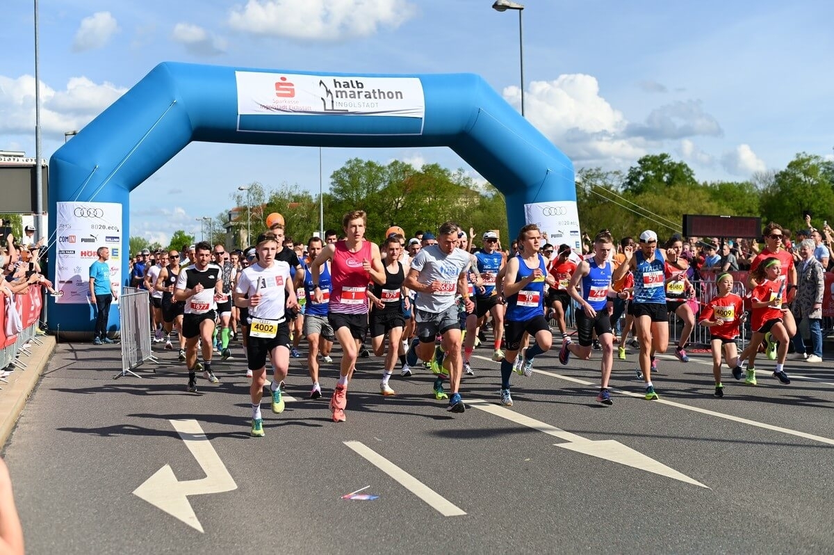 Halbmarathon Ingolstadt 2023 Start, Foto: © Marko Puhl Halbmarathon Ingolstadt 2023 Start, Foto: © Marko Puhl
