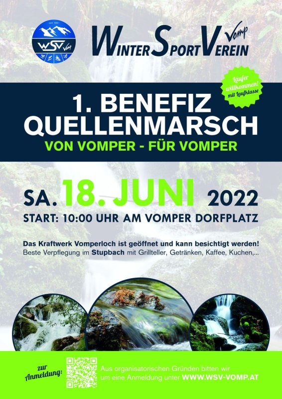 Vomper Quellenmarsch mit Laufklasse Vomper Quellenmarsch mit Laufklasse