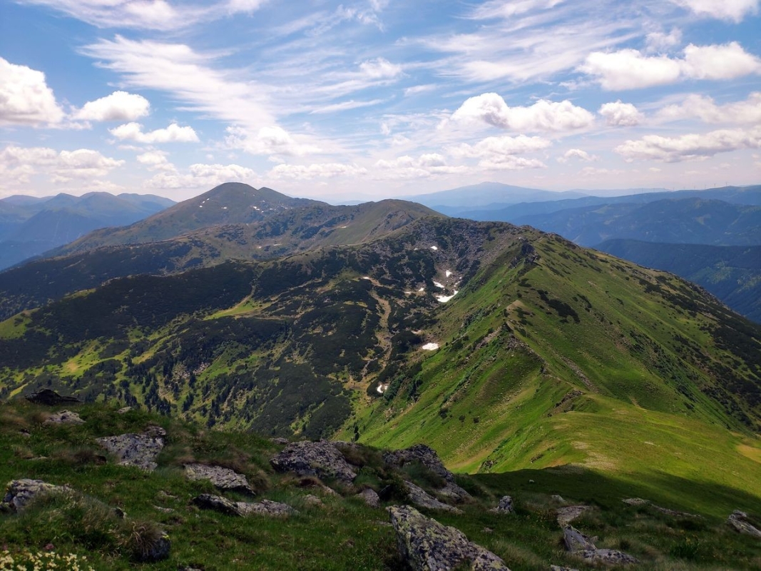 Zinkenkogel - Bruderkogel 21: Blick vom Zinkenkogel auf den Bruderkogel Zinkenkogel - Bruderkogel 21: Blick vom Zinkenkogel auf den Bruderkogel