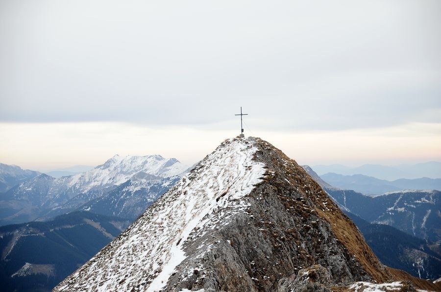 Zeiritzkampel Gipfelkreuz Zeiritzkampel Gipfelkreuz