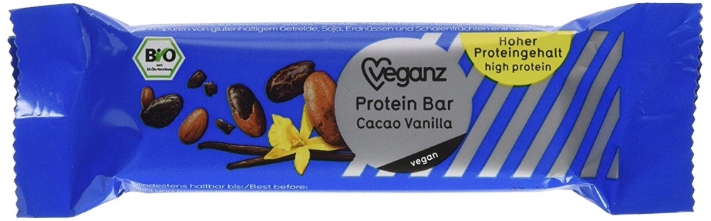 Veganz Bio Protein Bar (C) Amazon / Hersteller Veganz Bio Protein Bar (C) Amazon / Hersteller