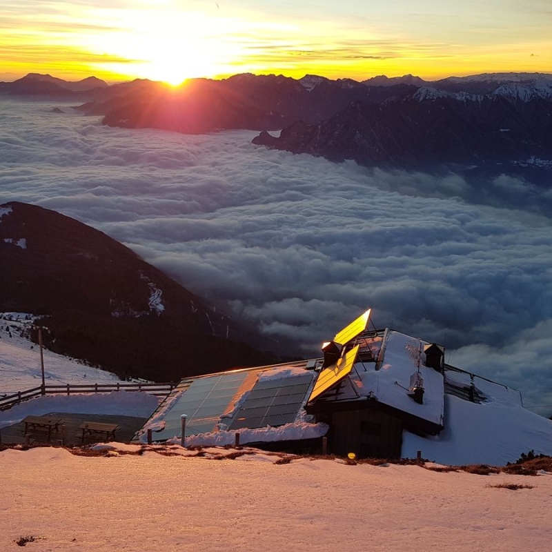 Monte-Stivo-Hütte (Rifugio Stivo Prospero Marchetti), Foto vom Betreiber der Hütte Monte-Stivo-Hütte (Rifugio Stivo Prospero Marchetti), Foto vom Betreiber der Hütte