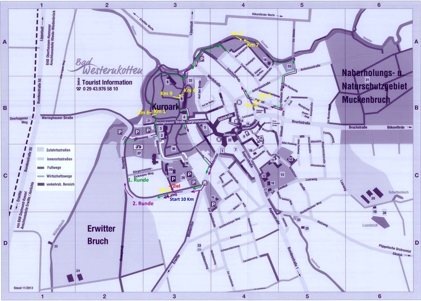 10 Km Strecke 10 Km Strecke