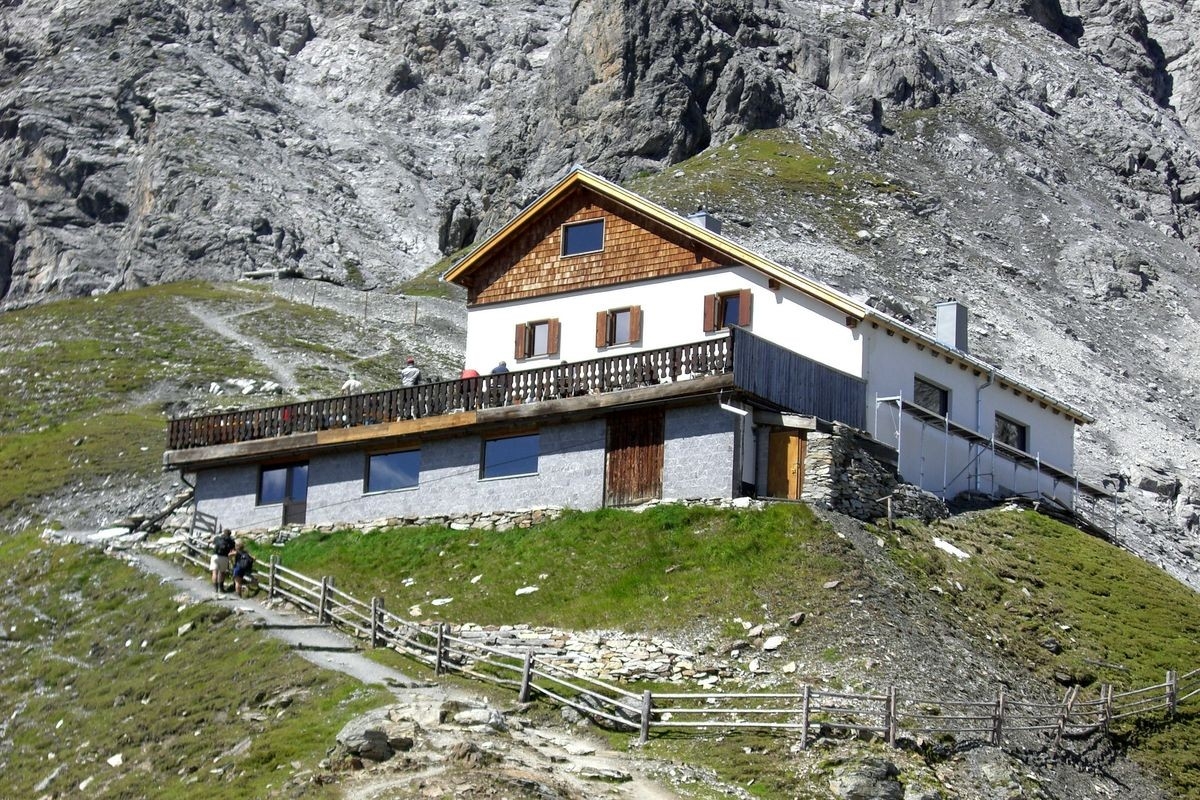 Tabarettahütte (Rifugio Tabaretta), Foto Familie Reinstadler Tabarettahütte (Rifugio Tabaretta), Foto Familie Reinstadler