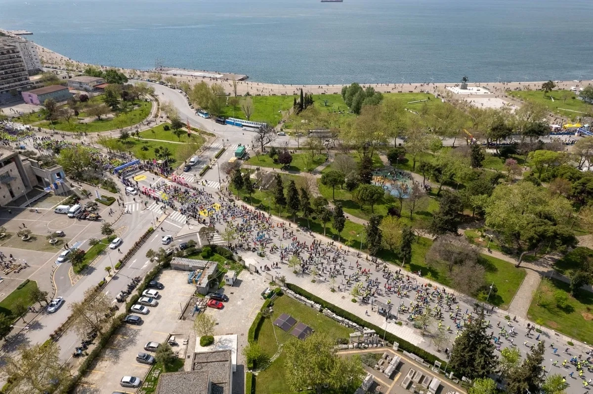 Alexander the Great Marathon 2025 von oben (Foto: © Veranstalter) Alexander the Great Marathon 2025 von oben (Foto: © Veranstalter)