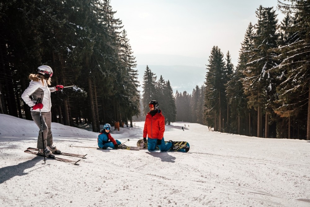 Skiing in Špičák Skiing in Špičák