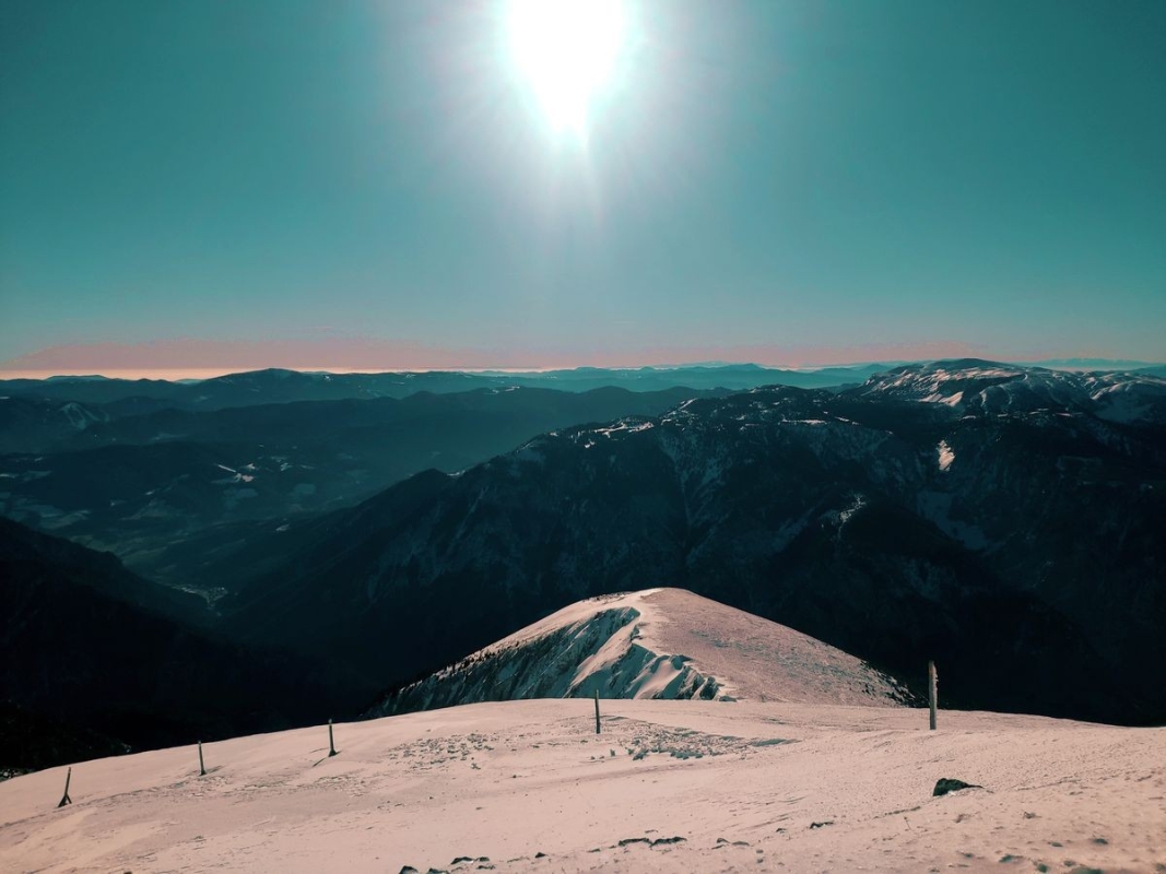 14: Blick zurück vom Gipfel auf den Aufstiegsweg 14: Blick zurück vom Gipfel auf den Aufstiegsweg