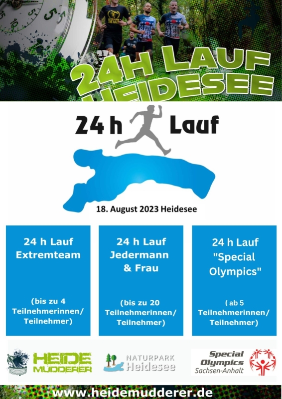 24-Stunden-Lauf am Heidesee Halle 24-Stunden-Lauf am Heidesee Halle