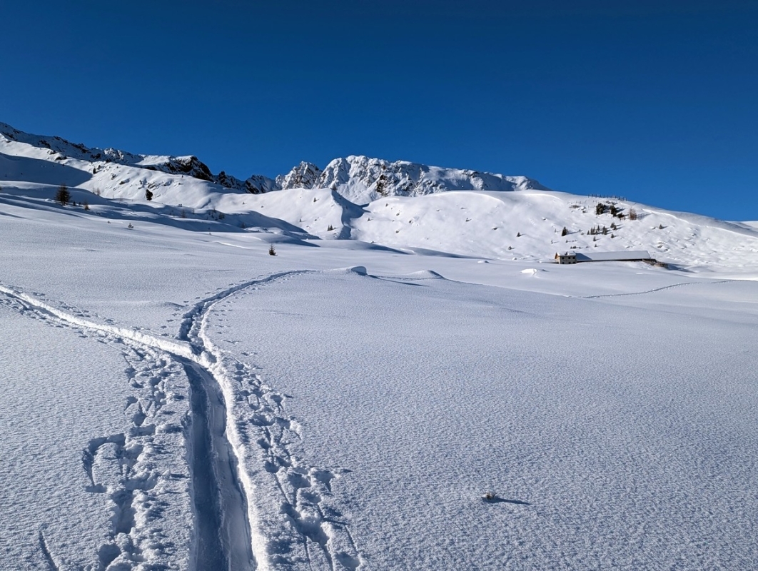 Blick auf die Alpe Gamperthun im Winter 2025 Blick auf die Alpe Gamperthun im Winter 2025