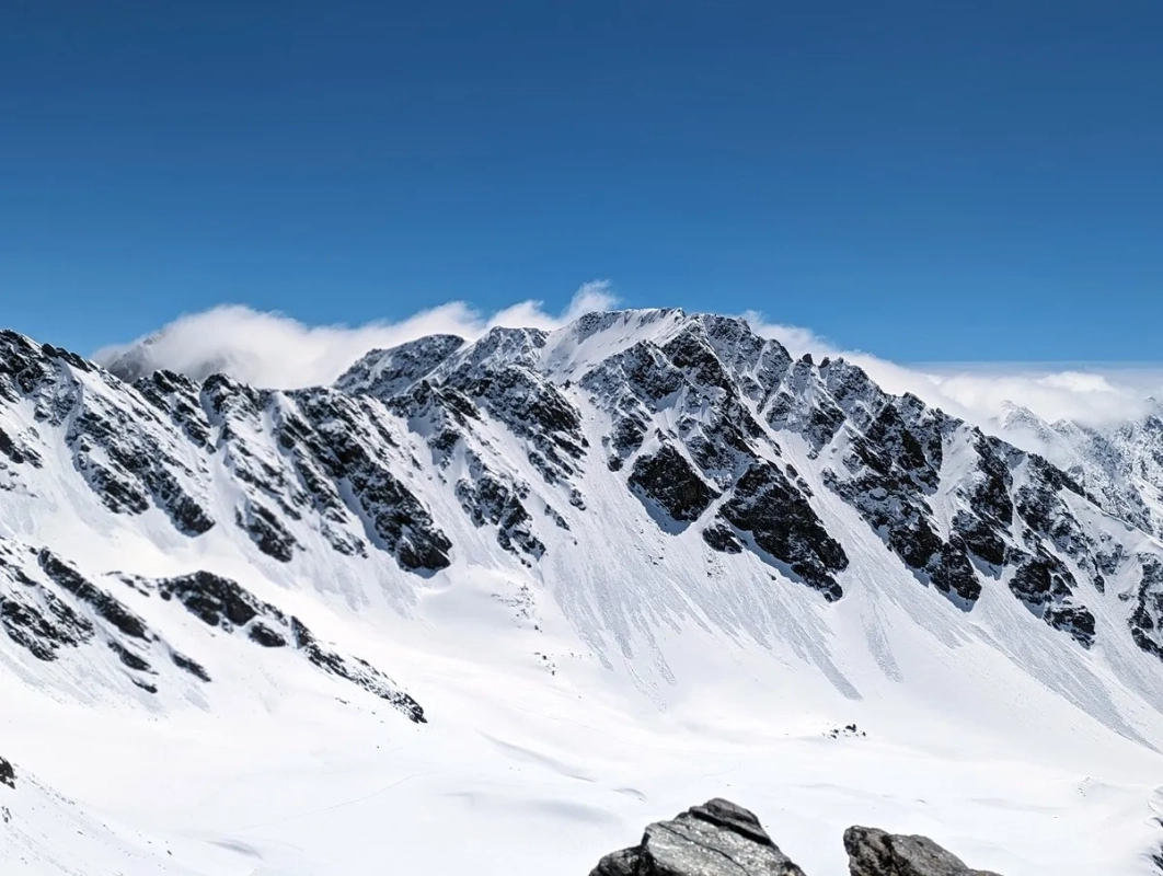 Weitkarspitze im Winter 2024 Weitkarspitze im Winter 2024