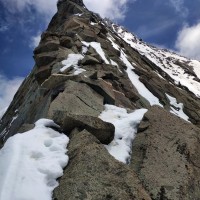 Großvenediger Nordgrat, Bild 52: Erst kurz vor dem Gipfel sehen wir das Gipfelkreuz