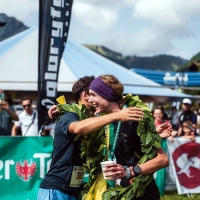 Karwendelmarsch 2023 Sieger Anton Seewald und Alexandra Gimbs.