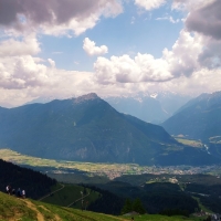 Vorderes Alpjoch 12: Blick auf den Tschirgant.