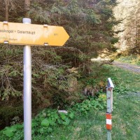 Rundtour Seckauer Alpen 07: Nun trennen sich Aufstiegsweg von Abstiegsweg