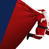 Weihnachtsmann läuft