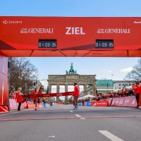 Fotyen Tesfay legte beim Berliner Halbmarathon 2025 den Grundstein führ ihren Marathon-Durchbruch.