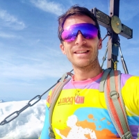 Großglockner Aufstieg 19: Selfie vom (noch) einsamen Gipfel.