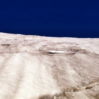 Hochvernagtspitze 38: Abstieg nun über den 35° steilen Vernagtferner mit deutlich mehr Spalten als beim Aufstieg.