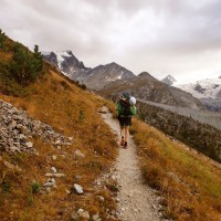 Bernina-Überschreitung 04: Wanderweg zur Hütte