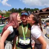 Dolomites Saslong Half-Marathon 2023 mit Felicetti, Foto: © newspower.it