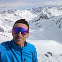 Skitour Hochreichkopf 26: Selfie vor der Abfahrt.
