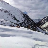 Die Schweinfurter Hütte im Winter
