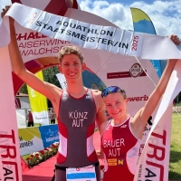 Challenge Walchsee-Kaiserwinkl 2025: Samuel Künz und Nicole Bauer holen Aquathlon-Staatsmeistertitel 2025