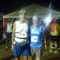 Trinidad and Tobago Marathon 02: Anton Reiter mit Arthur Brooks