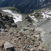Petzeck (43) Abstieg über Gestein