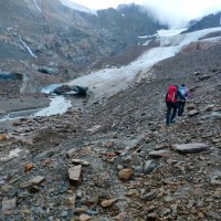 Weisskugel Normalweg 18: Beginn des Gletschers