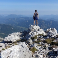 Bergtour-Hexenturm-Bild-29: Pause in der Nähe des Gipfel
