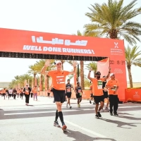 Riyadh Marathon 2026: Der Autor im Ziel
