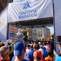 Cracovia Maraton 2023, Marathontag. Bild 03