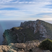 El Fumat 10: Blick vom Gipfel Richtung Osten zum Cap Formentor.