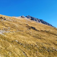 Gabelspitze 05: Kurz vor dem Steinjöchle mit Blick zum Maldongrat.