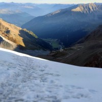 Monte Cevedale Hochtour 15: Blick ins Tal