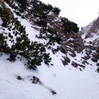 Gamsecksteig 32: Der Klettersteig geht dann zum Glück trotz Schnee überraschend gut