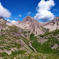 Die höchsten Berge in den Allgäuer Alpen