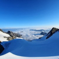 Bernina-Überschreitung 68: Mittlerweile wurde der Normalweg verlassen und es geht bergauf auf den Piz Argient