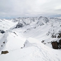 Skitour Hohe Wasserfalle: Panorama vom Gipfel