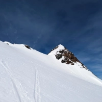 Skitour Schuchtkogel 24: Einzig der Schlussabschnitt ist anspruchsvoller und steiler mit einer kurzen Querung Richtung Gipfel.