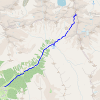 Kraspesspitze Skitour Strecke bzw. Karte