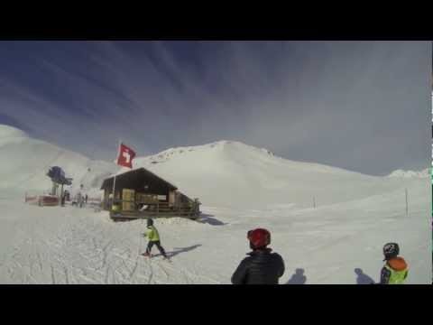 Skifahren auf dem Minschuns im Val Müstair