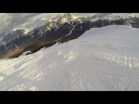 Ski: Die letzte Abfahrt - Lermoos vom Gipfel in´s Tal - GoPro Hero uncut  // 11.01.2014